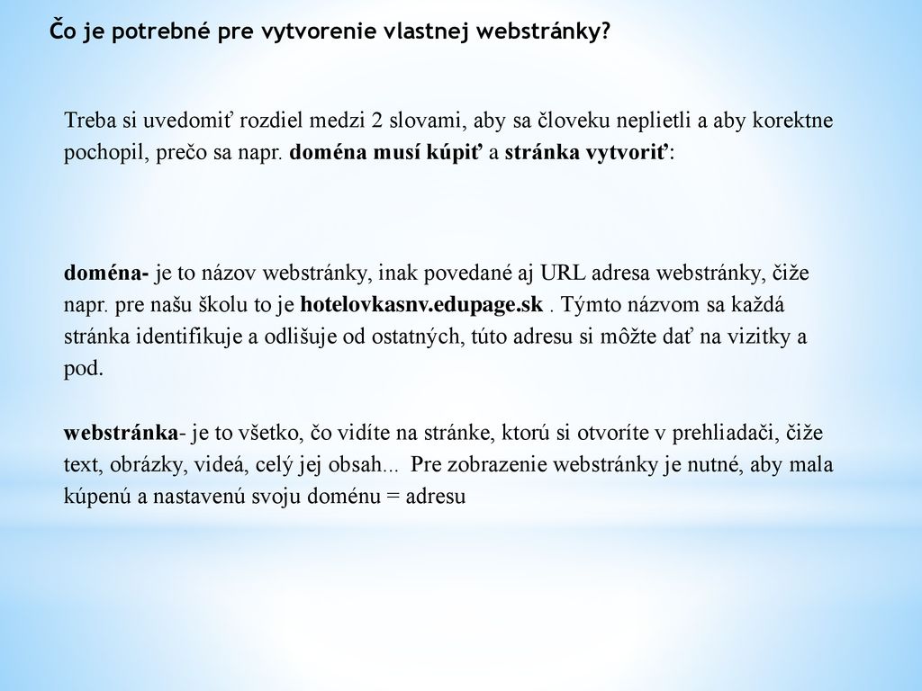 Téma Tvorba web stránok ppt stáhnout